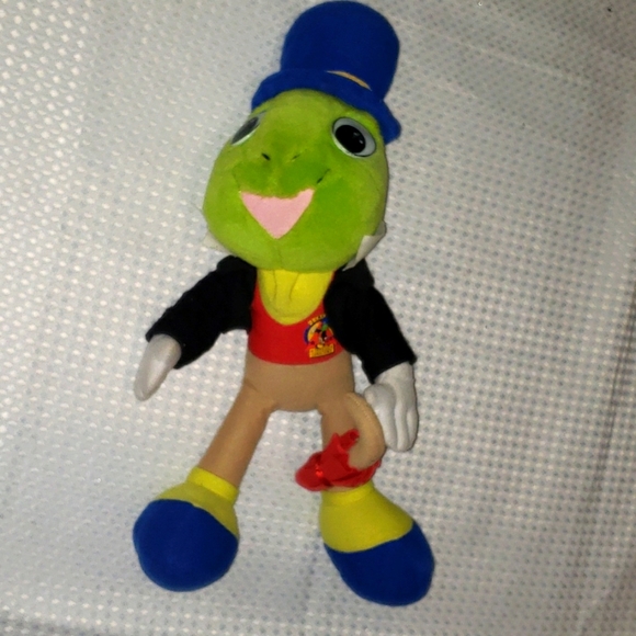 Vintage Mattel Jiminy Cricket Plush Doll Disney 1992 Umbrella 15" - Picture 1 of 5